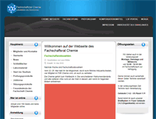 Tablet Screenshot of chemie-uni-sb.de
